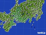 2017年02月28日の東海地方のアメダス(風向・風速)