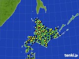 北海道地方のアメダス実況(積雪深)(2017年03月02日)