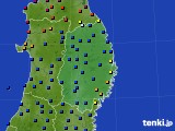 岩手県のアメダス実況(日照時間)(2017年03月02日)