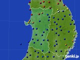 秋田県のアメダス実況(日照時間)(2017年03月02日)