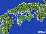 四国地方のアメダス実況(気温)(2017年03月02日)