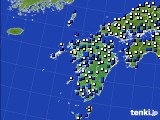 九州地方のアメダス実況(風向・風速)(2017年03月02日)