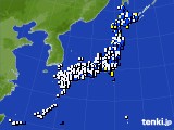 2017年03月03日のアメダス(風向・風速)
