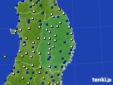 2017年03月03日の岩手県のアメダス(風向・風速)