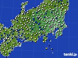 関東・甲信地方のアメダス実況(風向・風速)(2017年03月07日)