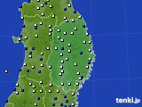 岩手県のアメダス実況(風向・風速)(2017年03月07日)