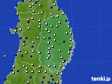 2017年03月07日の岩手県のアメダス(風向・風速)