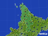 道北のアメダス実況(積雪深)(2017年03月08日)