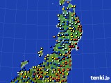 2017年03月08日の東北地方のアメダス(日照時間)
