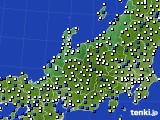 2017年03月08日の北陸地方のアメダス(風向・風速)