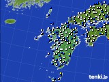 九州地方のアメダス実況(風向・風速)(2017年03月08日)