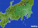 関東・甲信地方のアメダス実況(積雪深)(2017年03月09日)