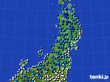 東北地方のアメダス実況(気温)(2017年03月10日)