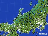 北陸地方のアメダス実況(気温)(2017年03月10日)