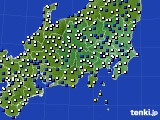 関東・甲信地方のアメダス実況(風向・風速)(2017年03月10日)