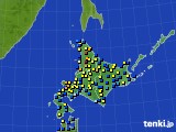 北海道地方のアメダス実況(積雪深)(2017年03月11日)