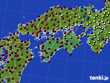 四国地方のアメダス実況(日照時間)(2017年03月11日)