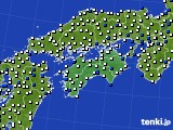 2017年03月11日の四国地方のアメダス(風向・風速)