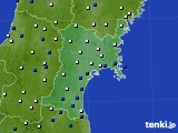 2017年03月11日の宮城県のアメダス(風向・風速)