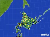 北海道地方のアメダス実況(積雪深)(2017年03月12日)