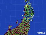 2017年03月12日の東北地方のアメダス(日照時間)