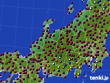 北陸地方のアメダス実況(日照時間)(2017年03月12日)