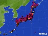 アメダス実況(日照時間)(2017年03月12日)