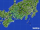 東海地方のアメダス実況(風向・風速)(2017年03月14日)
