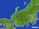 北陸地方のアメダス実況(降水量)(2017年03月15日)