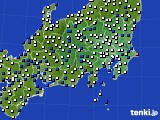 関東・甲信地方のアメダス実況(風向・風速)(2017年03月15日)