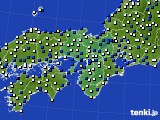 近畿地方のアメダス実況(風向・風速)(2017年03月15日)