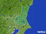 茨城県のアメダス実況(風向・風速)(2017年03月16日)