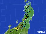 2017年03月17日の東北地方のアメダス(積雪深)