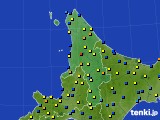 道北のアメダス実況(積雪深)(2017年03月17日)