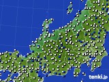 北陸地方のアメダス実況(風向・風速)(2017年03月17日)