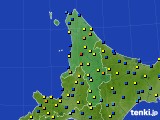 道北のアメダス実況(積雪深)(2017年03月18日)