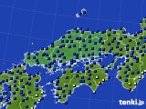 中国地方のアメダス実況(日照時間)(2017年03月18日)