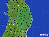 岩手県のアメダス実況(日照時間)(2017年03月18日)