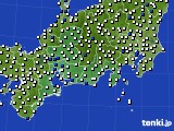 東海地方のアメダス実況(風向・風速)(2017年03月18日)