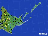 道東のアメダス実況(積雪深)(2017年03月19日)