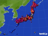 アメダス実況(日照時間)(2017年03月19日)