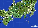 東海地方のアメダス実況(気温)(2017年03月19日)