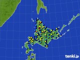 北海道地方のアメダス実況(積雪深)(2017年03月20日)
