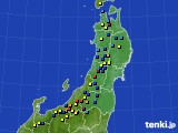 東北地方のアメダス実況(積雪深)(2017年03月20日)