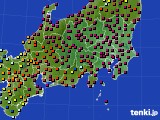 関東・甲信地方のアメダス実況(日照時間)(2017年03月20日)