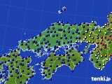 中国地方のアメダス実況(日照時間)(2017年03月20日)