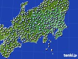 関東・甲信地方のアメダス実況(降水量)(2017年03月21日)