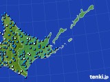 道東のアメダス実況(気温)(2017年03月21日)