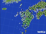 九州地方のアメダス実況(風向・風速)(2017年03月21日)