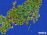 関東・甲信地方のアメダス実況(日照時間)(2017年03月22日)